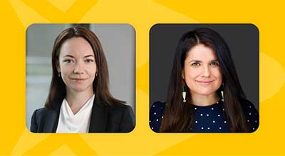 Nina Karabash (left) and Alejandra Carrion